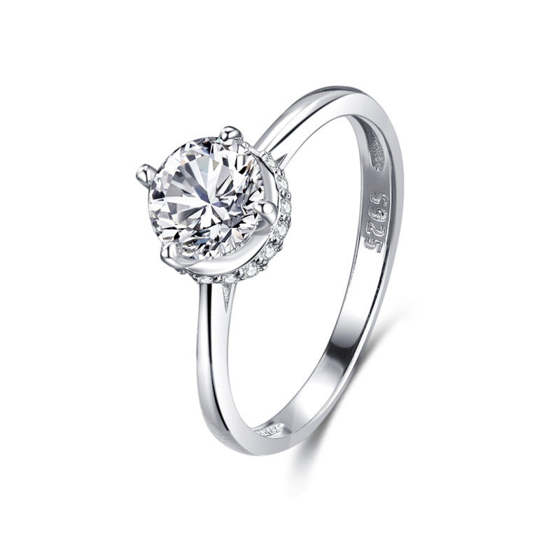 S925 Silver Classic Diamond Ring