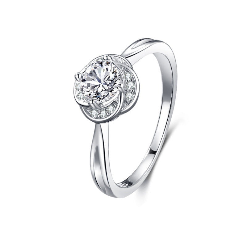 S925 Silver Classic Diamond Ring