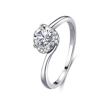 S925 Silver Classic Diamond Ring