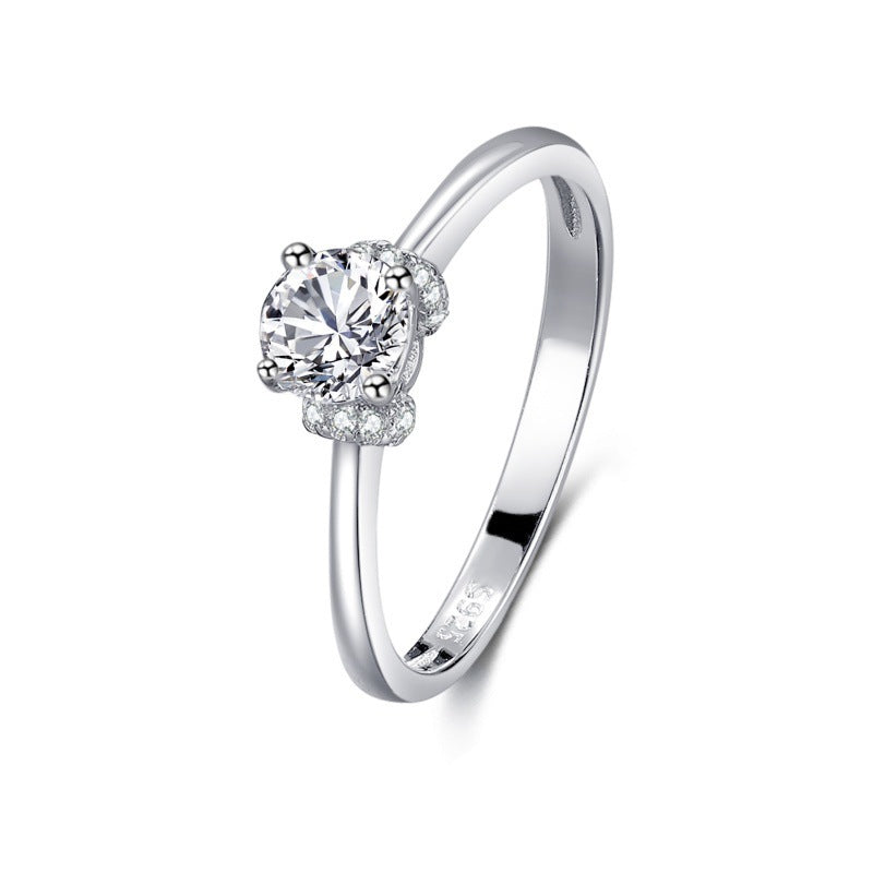 S925 Silver Classic Diamond Ring