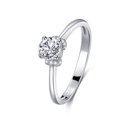 S925 Silver Classic Diamond Ring