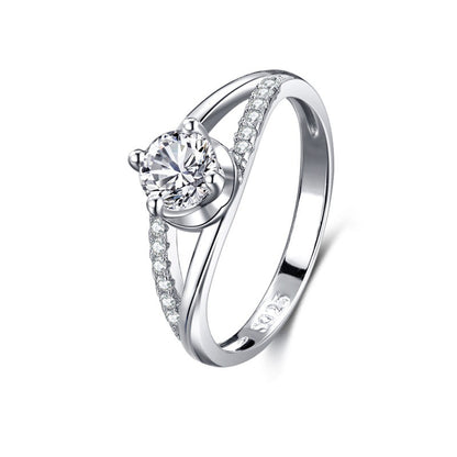 S925 Silver Classic Diamond Ring